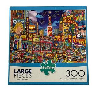 Buffalo Games Times Square 300 Large‎ Piece Jigsaw Puzzle David Garbot COMPLETE